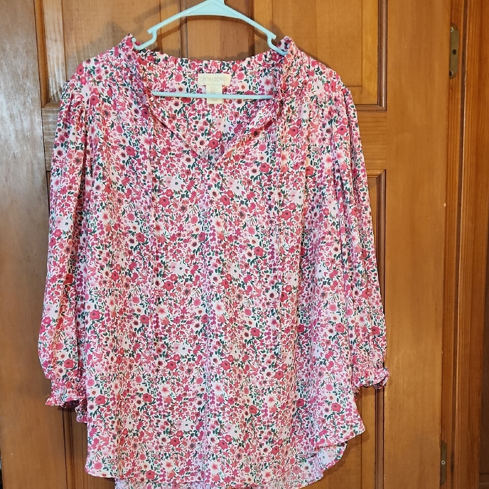 Floral Pink Blouse